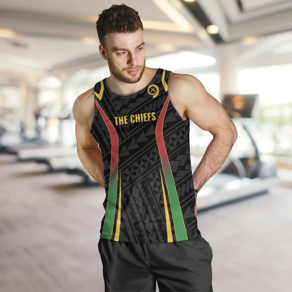 Custom Oceania Football Vanuatu Men Tank Top Polynesian Tribal Pattern