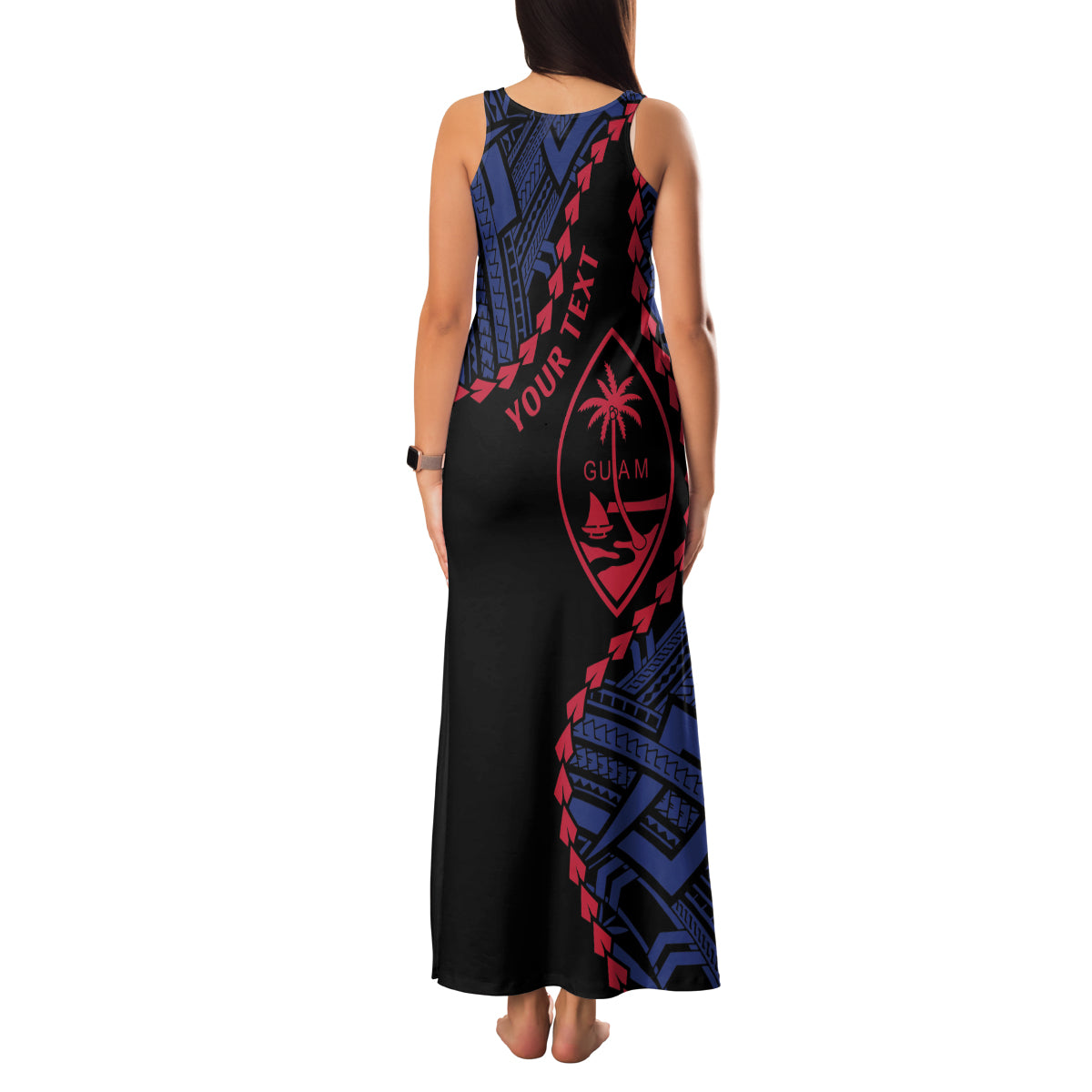 Personalized Guam 80th Anniversary Liberation Day Family Matching Tank Maxi Dress and Hawaiian Shirt Guahan Basic Seal LT9 - Polynesian Pride