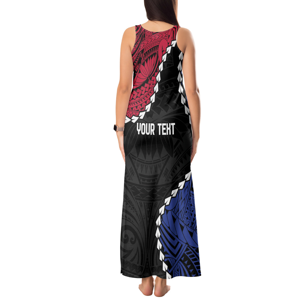 Personalized Guam 80th Anniversary Liberation Day Tank Maxi Dress Tano I Man Chamoru Since 1944