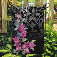 Guahan Puti Tai Nobiu Garden Flag Guam Bougainvillea Flower Art LT9 Garden Flag Black - Polynesian Pride