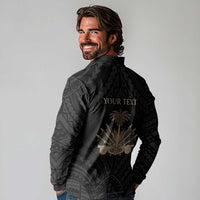 Personalized Haiti First Black Republic Long Sleeve Polo Shirt Negre Marron With Map And Flag LT9 - Polynesian Pride