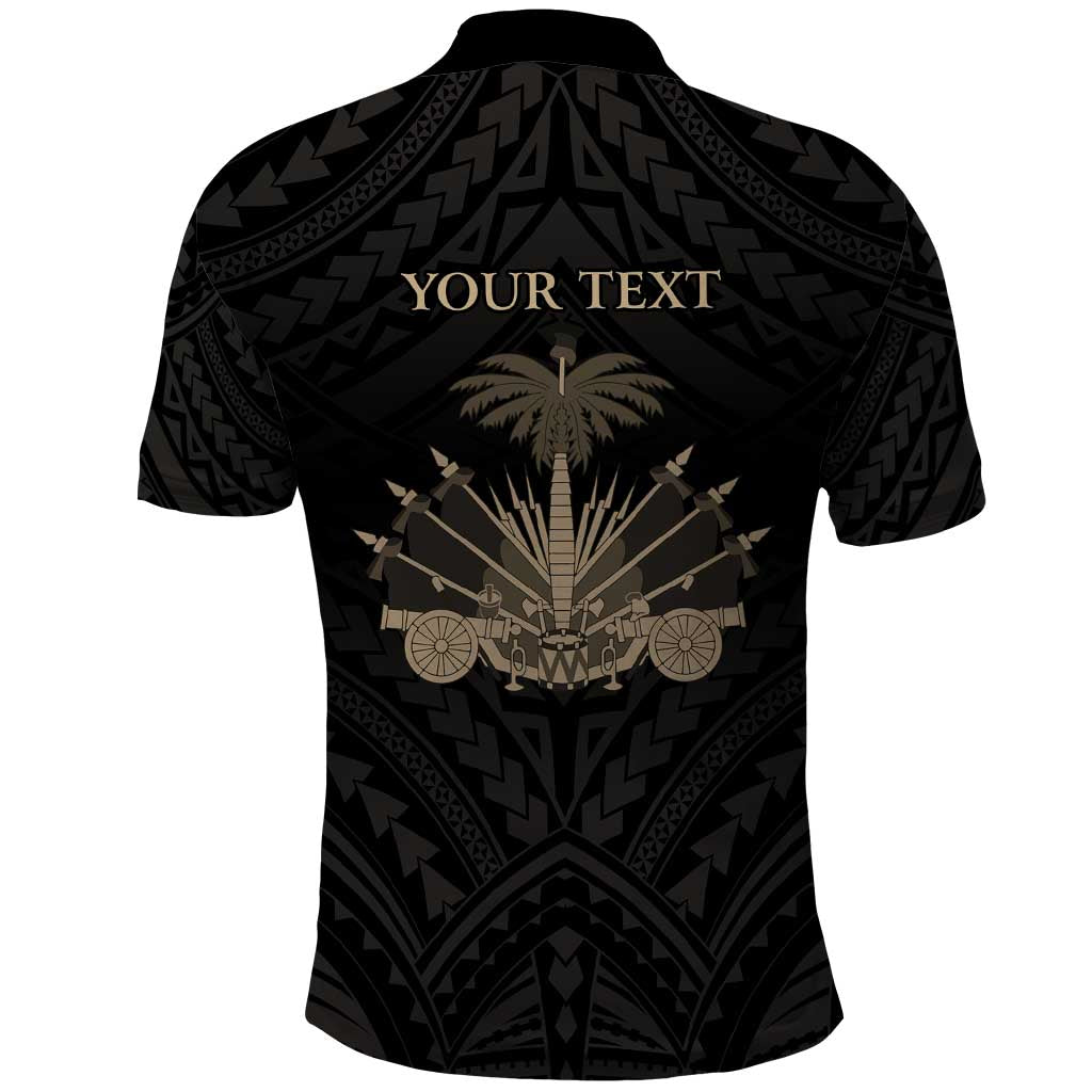 Personalized Haiti First Black Republic Polo Shirt Negre Marron With Map And Flag LT9 - Polynesian Pride