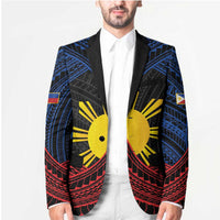 Personalized Philippines Blazer Polynesian Tribal Tattoo with Filipino Flag Motif - Polynesian Pride