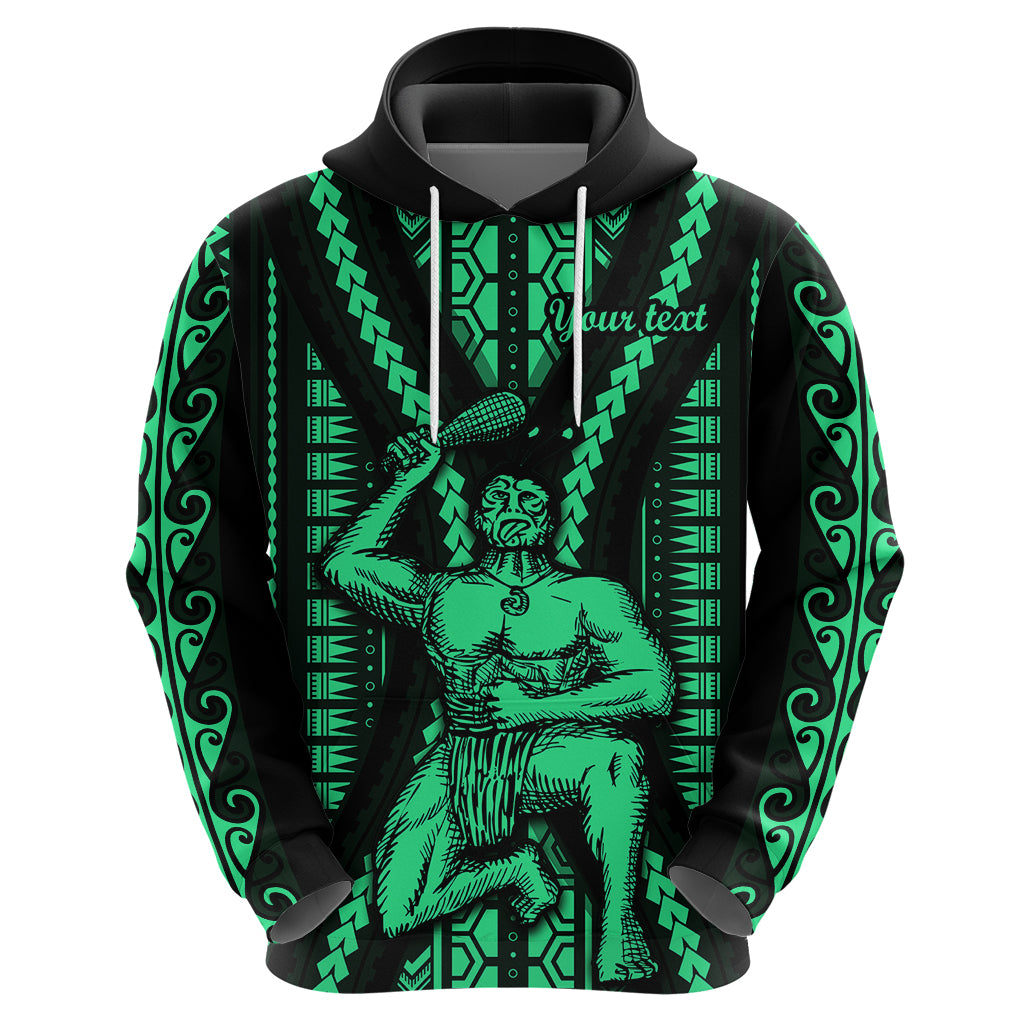 Custom Maori Fathers Day New Zealand Hoodie Aroha Ahau Ki A Koe Papa Green LT9 - Polynesian Pride