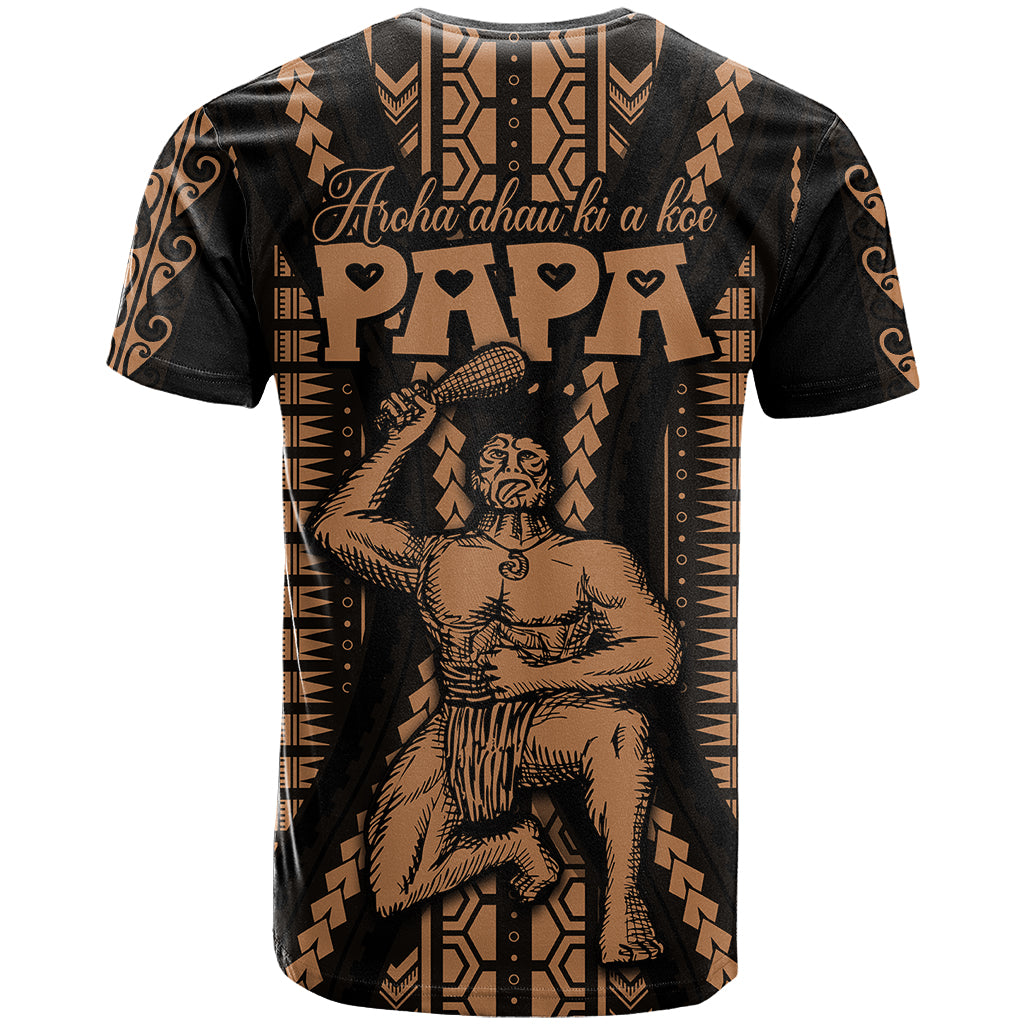 Maori Fathers Day New Zealand T Shirt Aroha Ahau Ki A Koe Papa Nude LT9 - Polynesian Pride