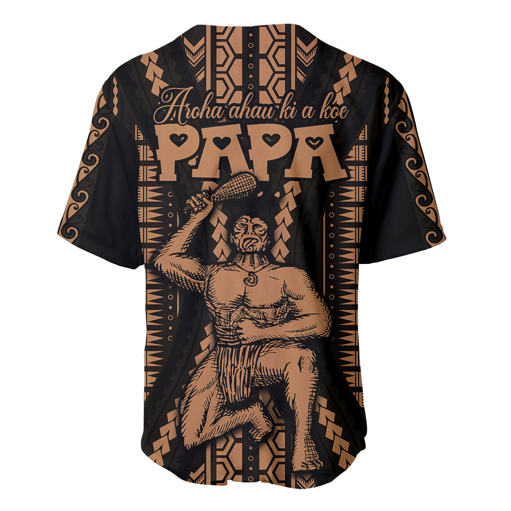 Custom Maori Fathers Day New Zealand Baseball Jersey Aroha Ahau Ki A Koe Papa - Nude LT9 - Polynesian Pride
