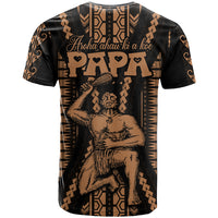 Custom Maori Fathers Day New Zealand T Shirt Arohaau Ki A Koe Papa Nude LT9 - Polynesian Pride