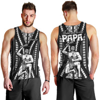 Custom Maori Fathers Day New Zealand Men Tank Top Aroha Ahau Ki A Koe Papa - Black LT9 - Polynesian Pride