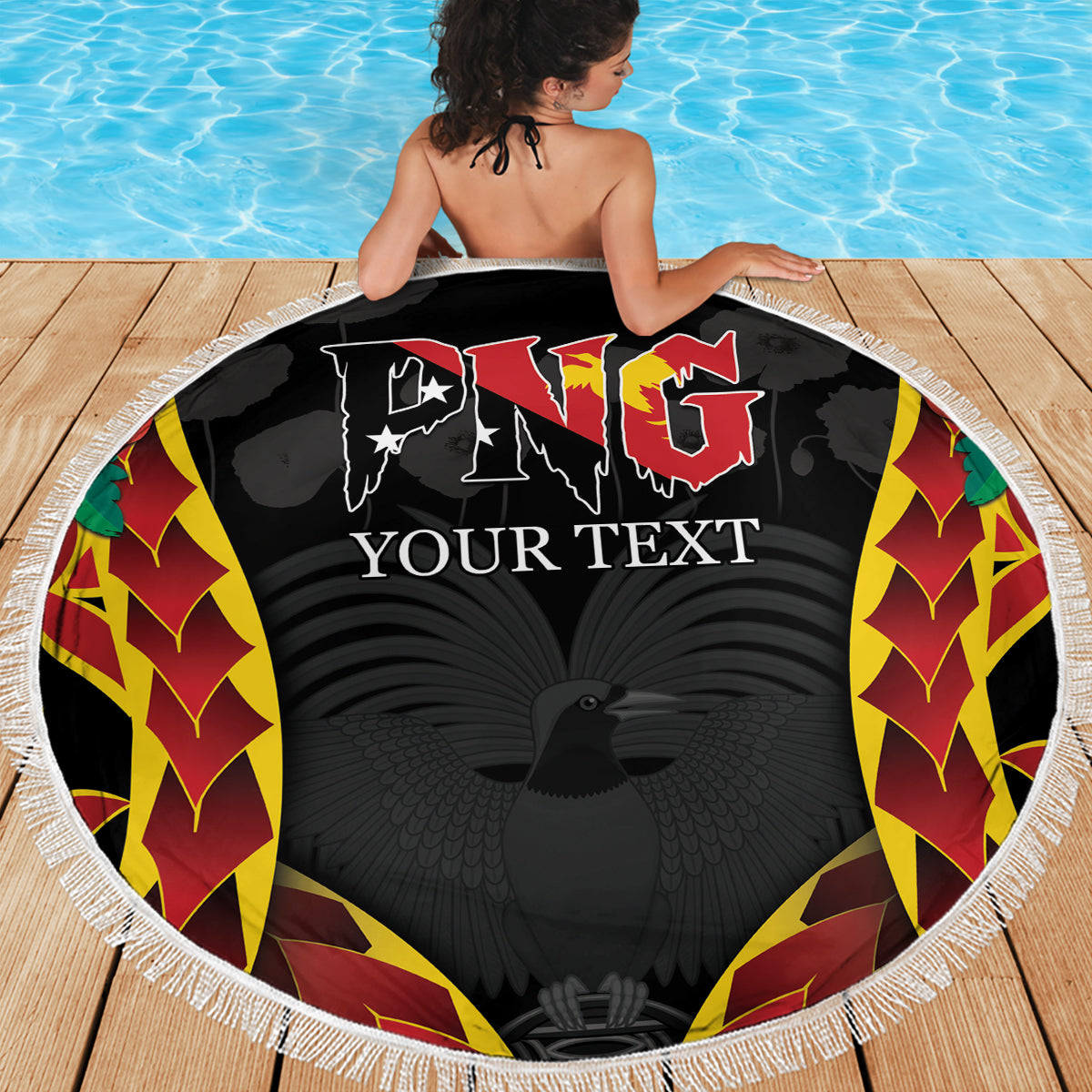 Personalised Papua New Guinea Remembrance Day Beach Blanket