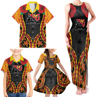 Personalised Papua New Guinea Remembrance Day Family Matching Tank Maxi Dress and Hawaiian Shirt