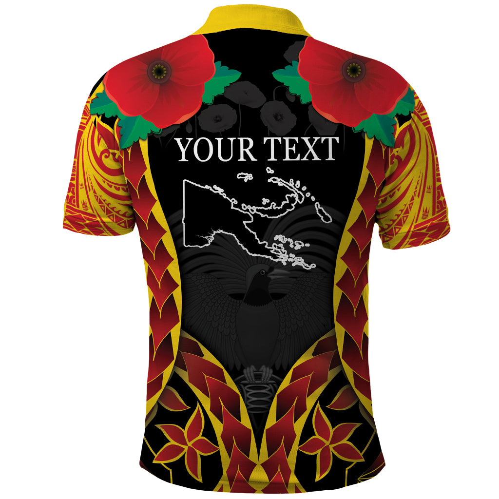 Personalised Papua New Guinea Remembrance Day Polo Shirt