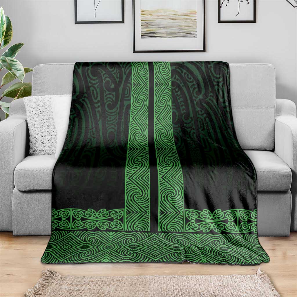 New Zealand Maori Kowhaiwhai Blanket Kakariki Maui and Mangopare