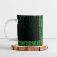 New Zealand Maori Kowhaiwhai Ceramic Mug Kakariki Maui and Mangopare - Polynesian Pride