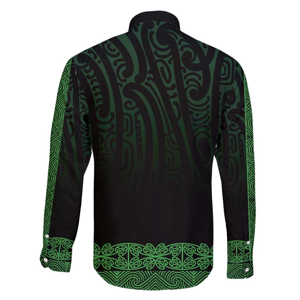 New Zealand Maori Kowhaiwhai Family Matching Off Shoulder Maxi Dress and Hawaiian Shirt Kakariki Maui and Mangopare
