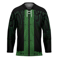 New Zealand Maori Kowhaiwhai Hockey Jersey Kakariki Maui and Mangopare - Polynesian Pride