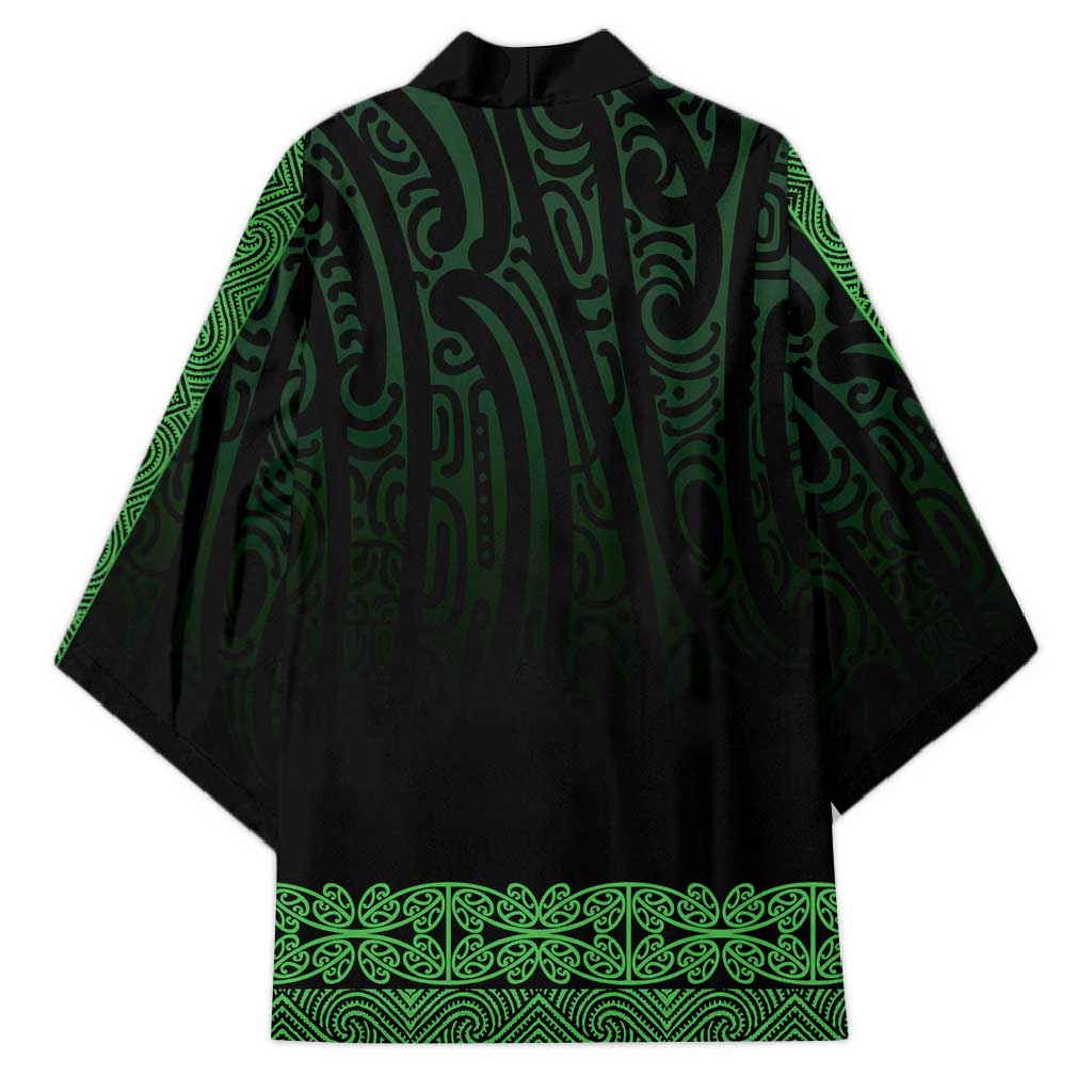 New Zealand Maori Kowhaiwhai Kimono Kakariki Maui and Mangopare - Polynesian Pride