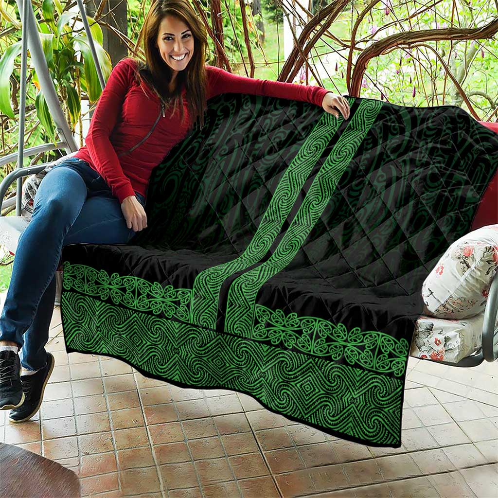 New Zealand Maori Kowhaiwhai Quilt Kakariki Maui and Mangopare