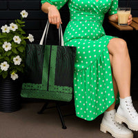 New Zealand Maori Kowhaiwhai Tote Bag Kakariki Maui and Mangopare - Polynesian Pride