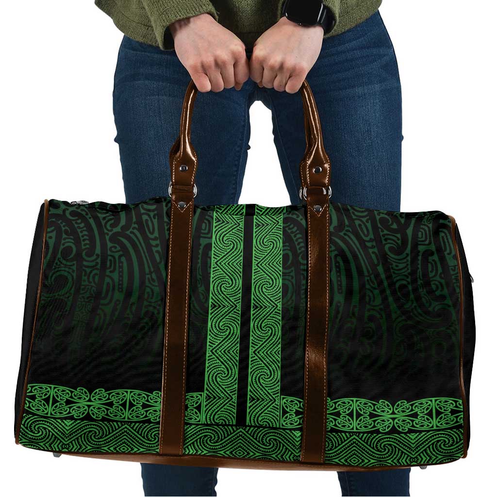 New Zealand Maori Kowhaiwhai Travel Bag Kakariki Maui and Mangopare - Polynesian Pride