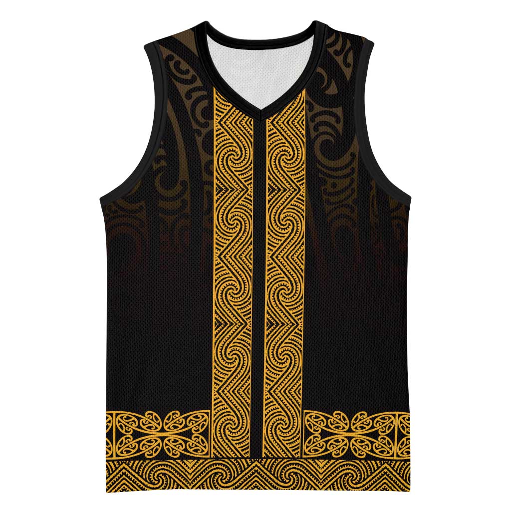 New Zealand Maori Kowhaiwhai Basketball Jersey Karaka Maui and Mangopare - Polynesian Pride