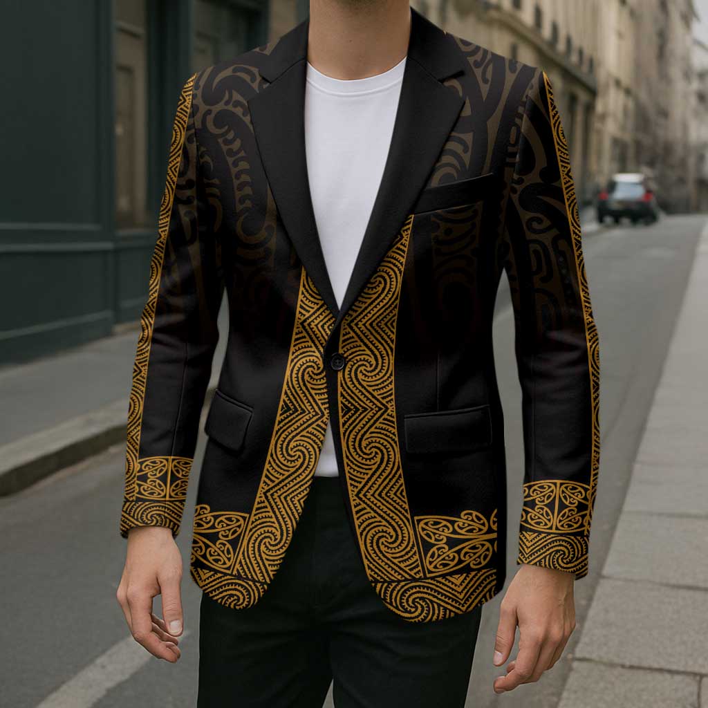 New Zealand Maori Kowhaiwhai Blazer Karaka Maui and Mangopare - Polynesian Pride