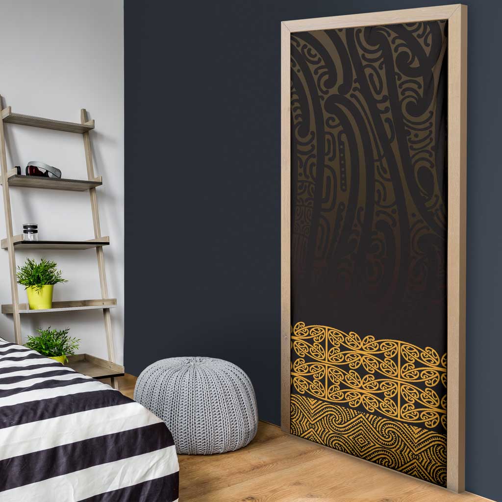 New Zealand Maori Kowhaiwhai Door Cover Karaka Maui and Mangopare - Polynesian Pride