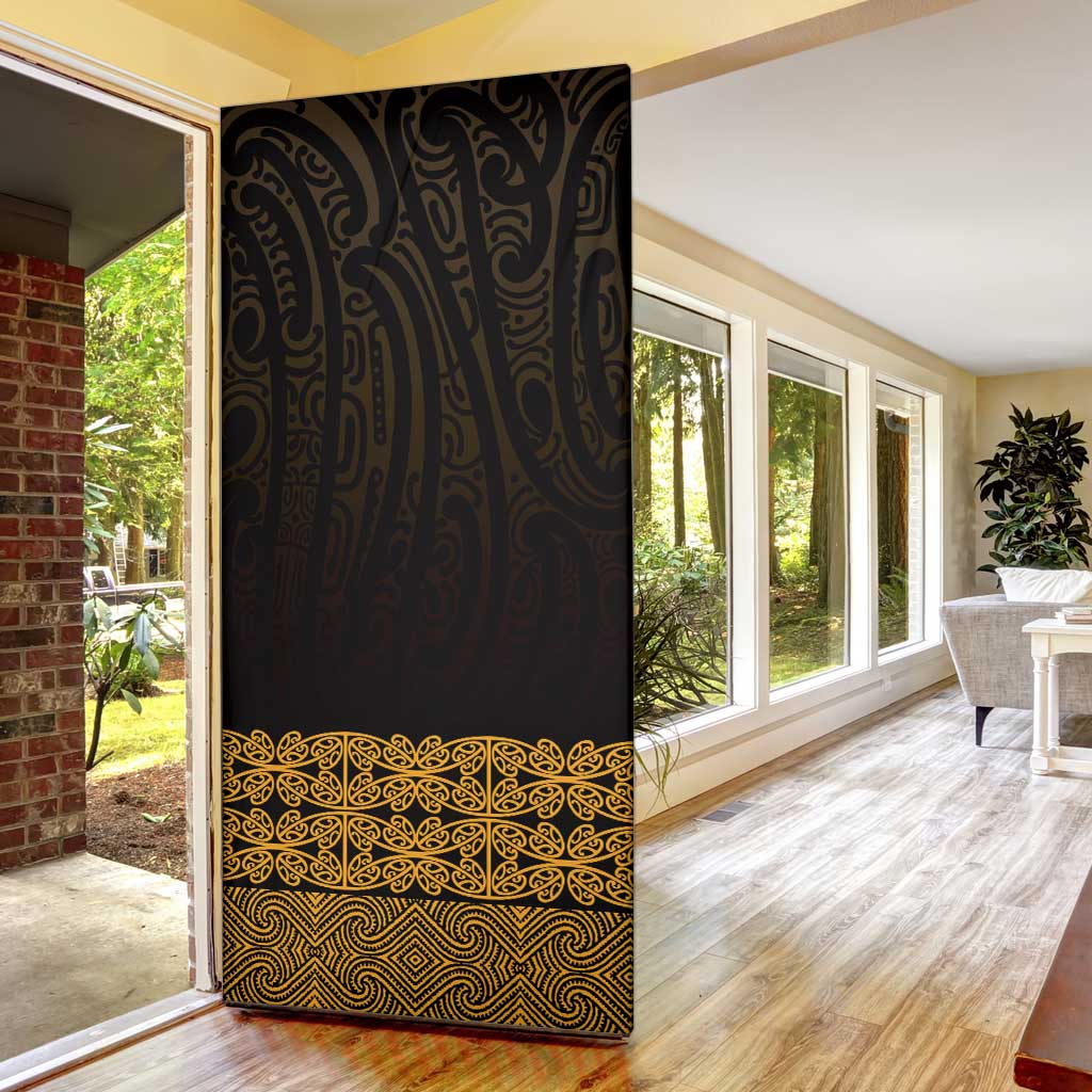 New Zealand Maori Kowhaiwhai Door Cover Karaka Maui and Mangopare - Polynesian Pride