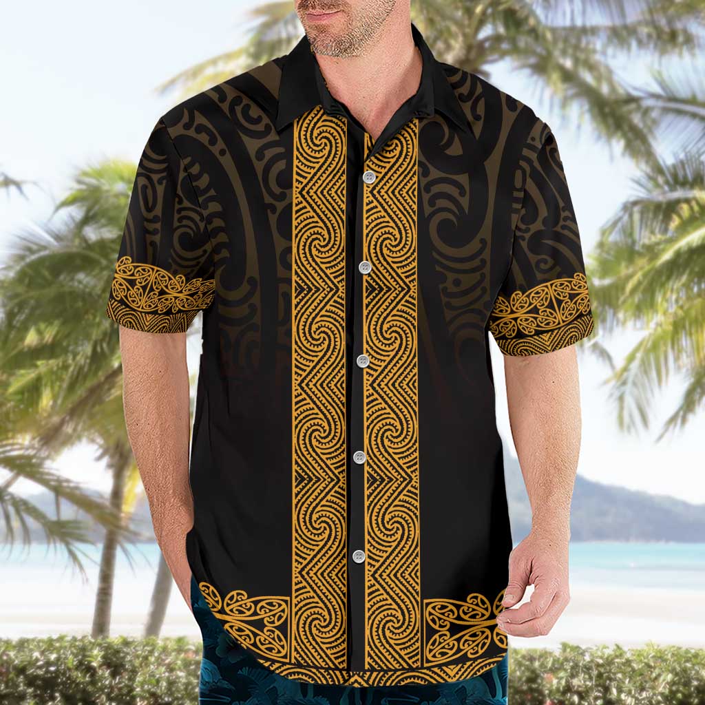 New Zealand Maori Kowhaiwhai Hawaiian Shirt Karaka Maui and Mangopare