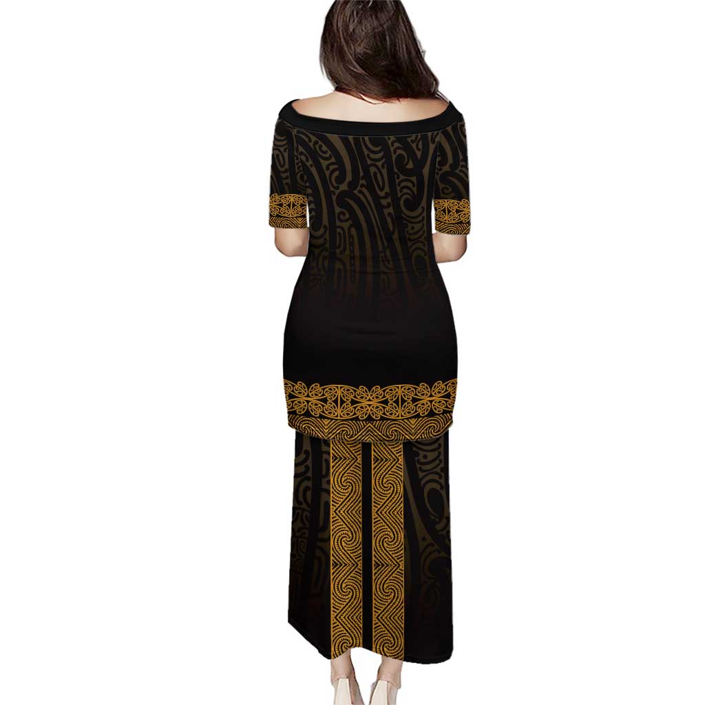 New Zealand Maori Kowhaiwhai Puletasi Karaka Maui and Mangopare