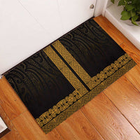 New Zealand Maori Kowhaiwhai Rubber Doormat Karaka Maui and Mangopare