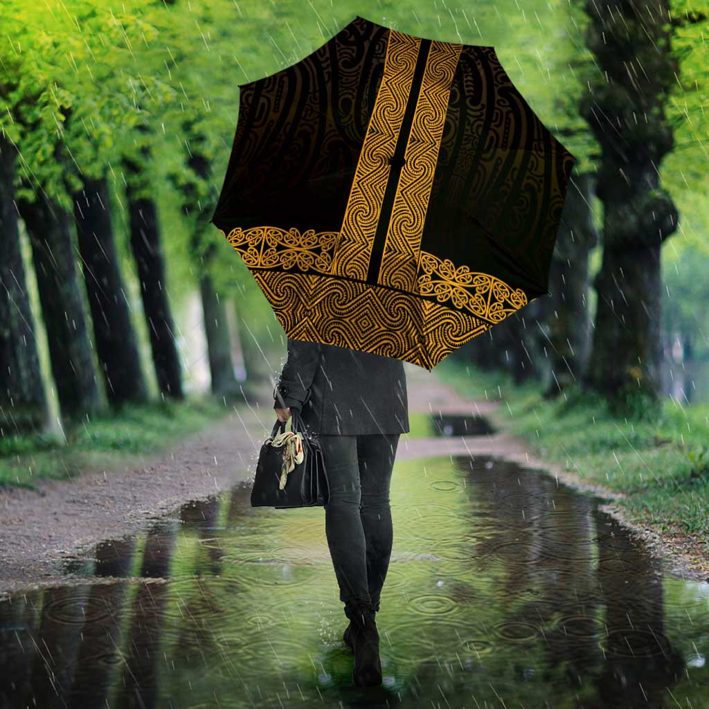 New Zealand Maori Kowhaiwhai Umbrella Karaka Maui and Mangopare - Polynesian Pride