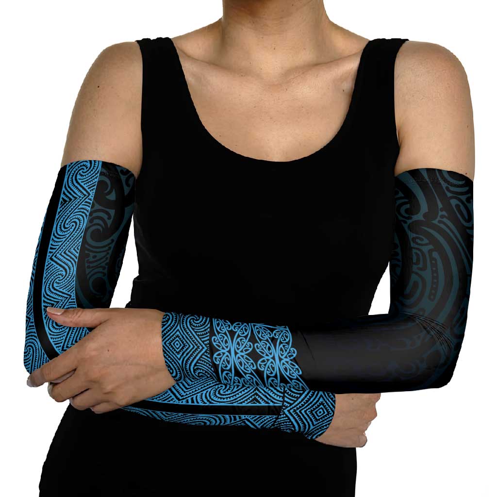 New Zealand Maori Kowhaiwhai Arm Sleeves Kikorangi Maui and Mangopare - Polynesian Pride