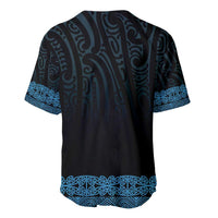 New Zealand Maori Kowhaiwhai Baseball Jersey Kikorangi Maui and Mangopare