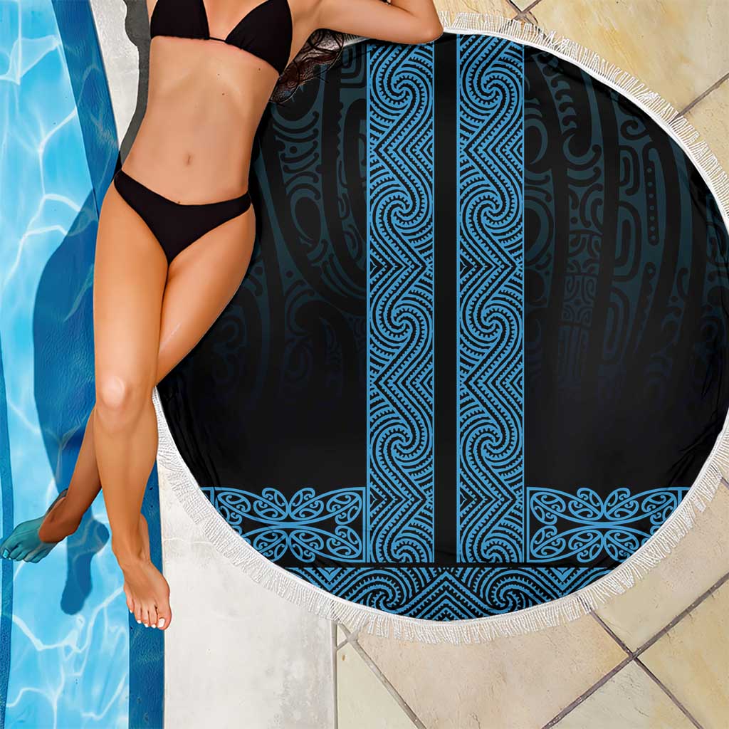 New Zealand Maori Kowhaiwhai Beach Blanket Kikorangi Maui and Mangopare