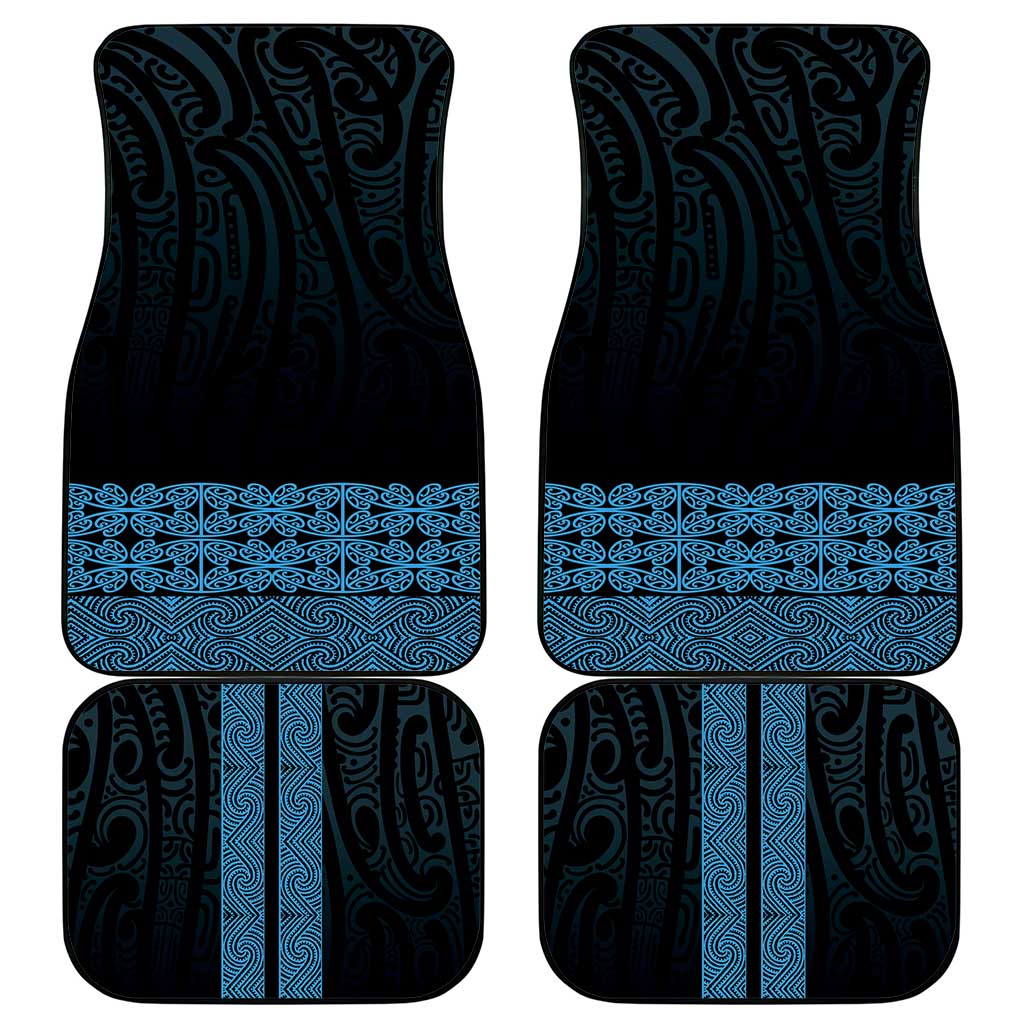 New Zealand Maori Kowhaiwhai Car Mats Kikorangi Maui and Mangopare