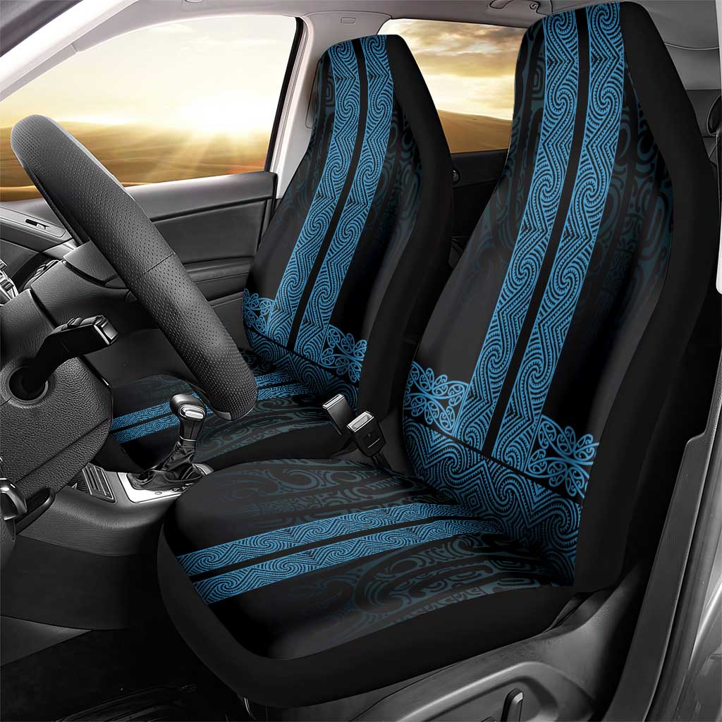 New Zealand Maori Kowhaiwhai Car Seat Cover Kikorangi Maui and Mangopare
