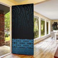 New Zealand Maori Kowhaiwhai Door Cover Kikorangi Maui and Mangopare - Polynesian Pride