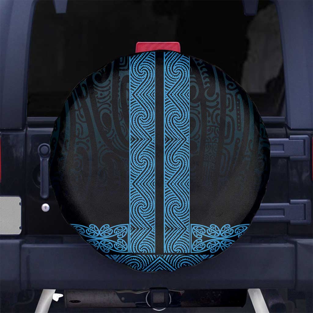 New Zealand Maori Kowhaiwhai Spare Tire Cover Kikorangi Maui and Mangopare