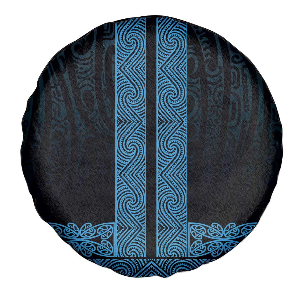 New Zealand Maori Kowhaiwhai Spare Tire Cover Kikorangi Maui and Mangopare