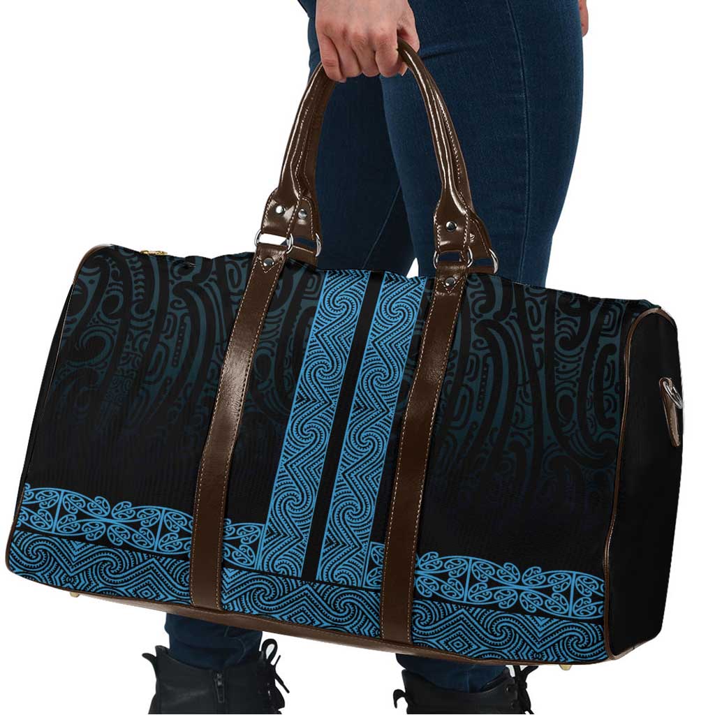 New Zealand Maori Kowhaiwhai Travel Bag Kikorangi Maui and Mangopare - Polynesian Pride