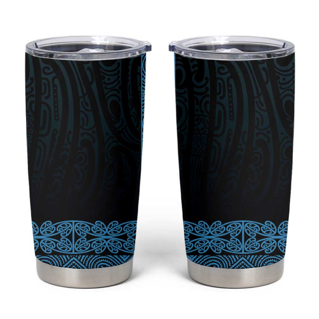 New Zealand Maori Kowhaiwhai Tumbler Cup Kikorangi Maui and Mangopare
