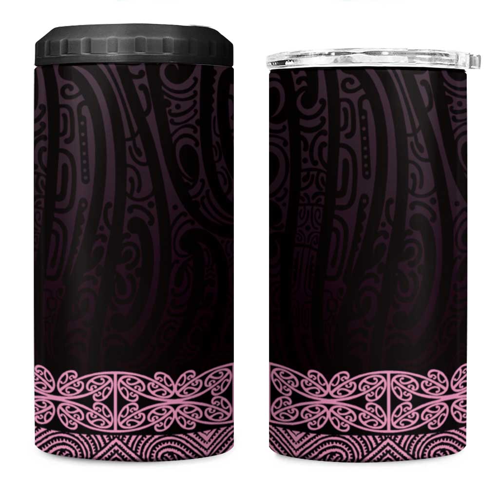New Zealand Maori Kowhaiwhai 4 in 1 Can Cooler Tumbler Mawhero Maui and Mangopare