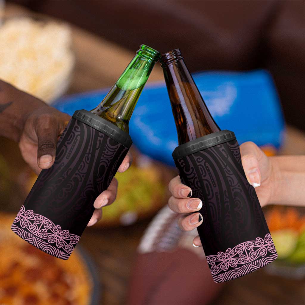 New Zealand Maori Kowhaiwhai 4 in 1 Can Cooler Tumbler Mawhero Maui and Mangopare