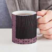 New Zealand Maori Kowhaiwhai Ceramic Mug Mawhero Maui and Mangopare - Polynesian Pride