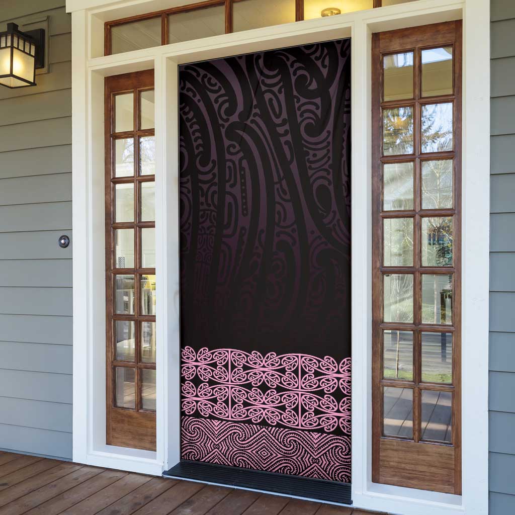 New Zealand Maori Kowhaiwhai Door Cover Mawhero Maui and Mangopare - Polynesian Pride