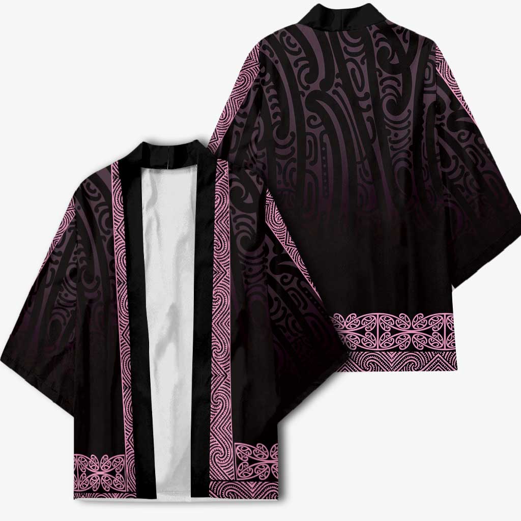 New Zealand Maori Kowhaiwhai Kimono Mawhero Maui and Mangopare - Polynesian Pride