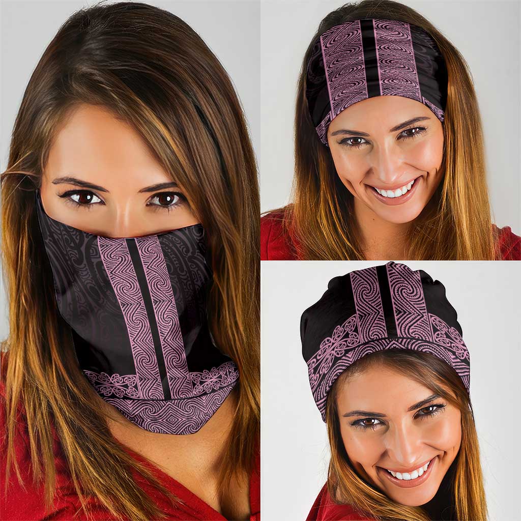 New Zealand Maori Kowhaiwhai Neck Gaiter Mawhero Maui and Mangopare - Polynesian Pride