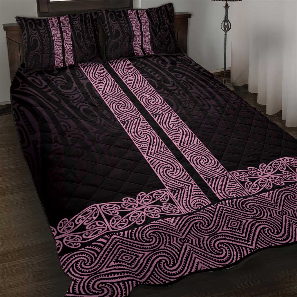 New Zealand Maori Kowhaiwhai Quilt Bed Set Mawhero Maui and Mangopare