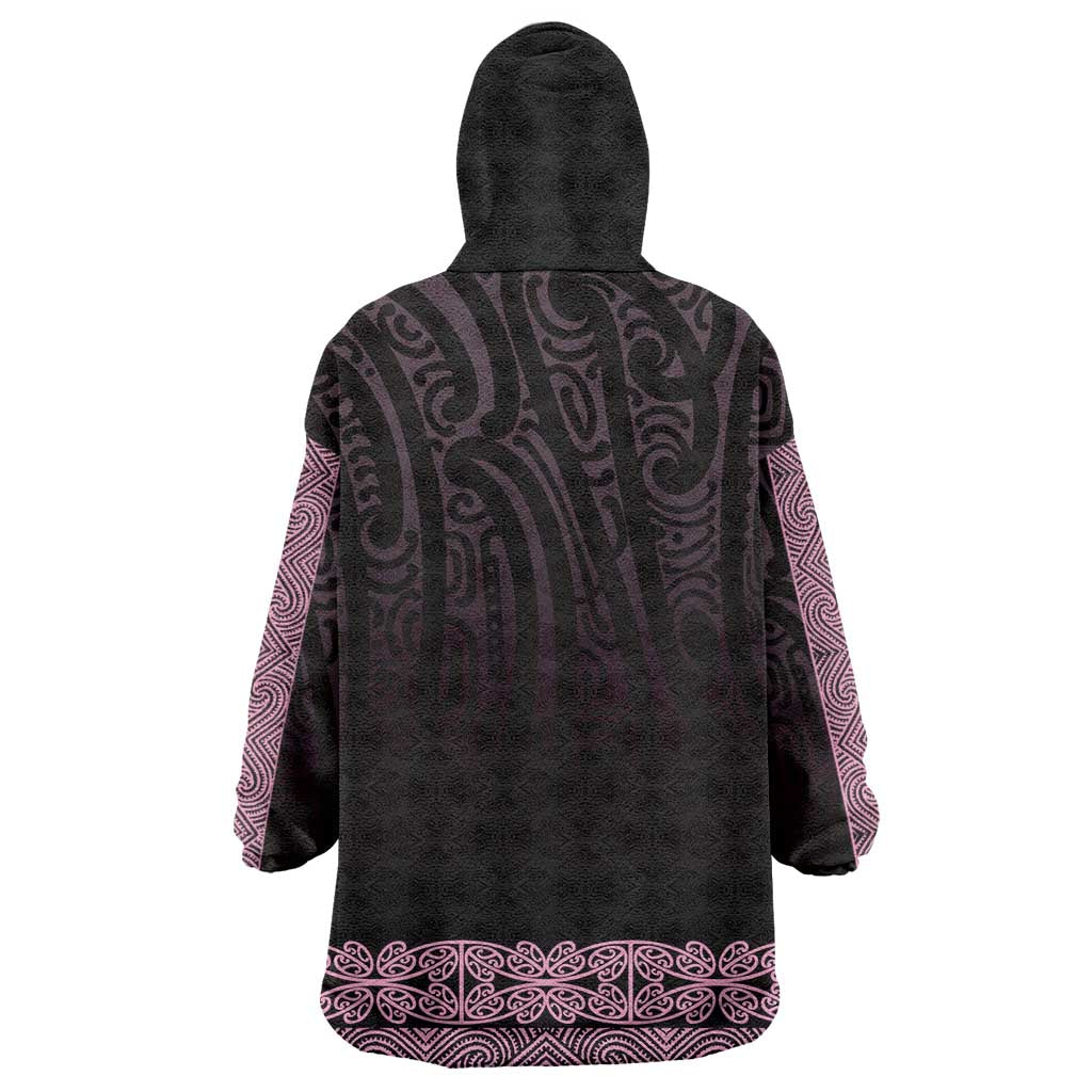 New Zealand Maori Kowhaiwhai Wearable Blanket Hoodie Mawhero Maui and Mangopare