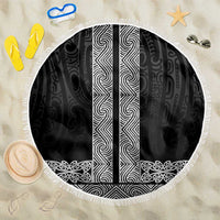 New Zealand Maori Kowhaiwhai Beach Blanket Pango Maui and Mangopare